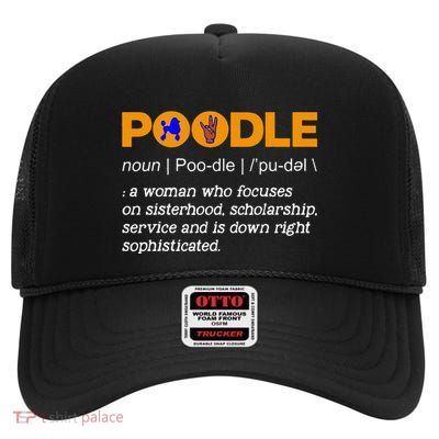 Poodle Noun Gammar Ho Hand Sign Definition High Crown Mesh Back Trucker Hat