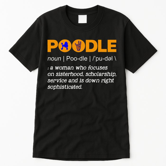 Poodle Noun Gammar Ho Hand Sign Definition Tall T-Shirt