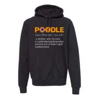 Poodle Noun Gammar Ho Hand Sign Definition Premium Hoodie