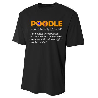 Poodle Noun Gammar Ho Hand Sign Definition Performance Sprint T-Shirt