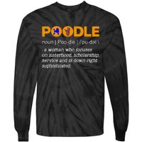 Poodle Noun Gammar Ho Hand Sign Definition Tie-Dye Long Sleeve Shirt