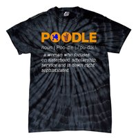 Poodle Noun Gammar Ho Hand Sign Definition Tie-Dye T-Shirt