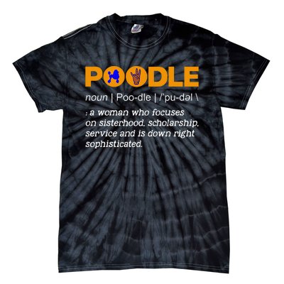 Poodle Noun Gammar Ho Hand Sign Definition Tie-Dye T-Shirt