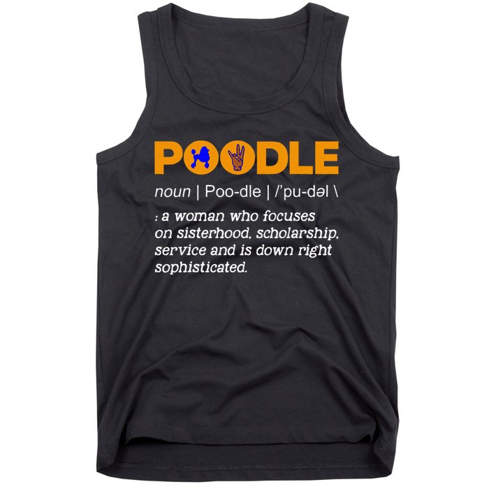 Poodle Noun Gammar Ho Hand Sign Definition Tank Top