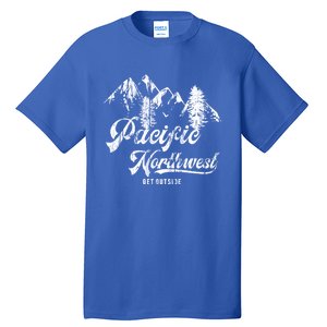 Pacific Northwest Get Outside Gift Cascadia Pnw Tall T-Shirt