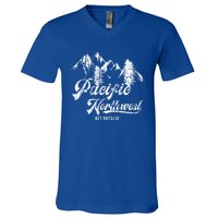 Pacific Northwest Get Outside Gift Cascadia Pnw V-Neck T-Shirt