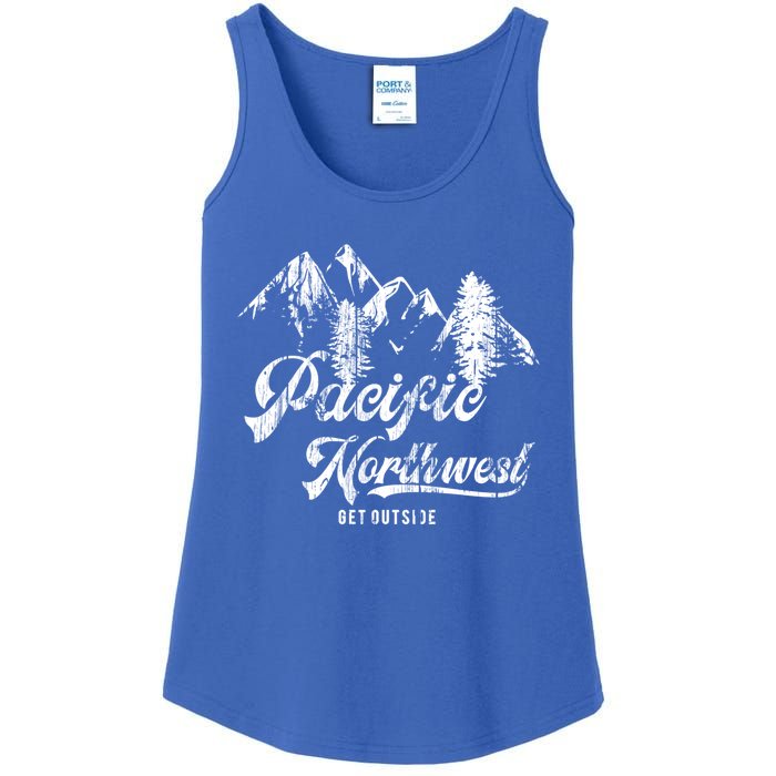 Pacific Northwest Get Outside Gift Cascadia Pnw Ladies Essential Tank