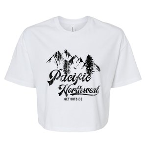 Pacific Northwest Get Outside Gift Cascadia Pnw Bella+Canvas Jersey Crop Tee