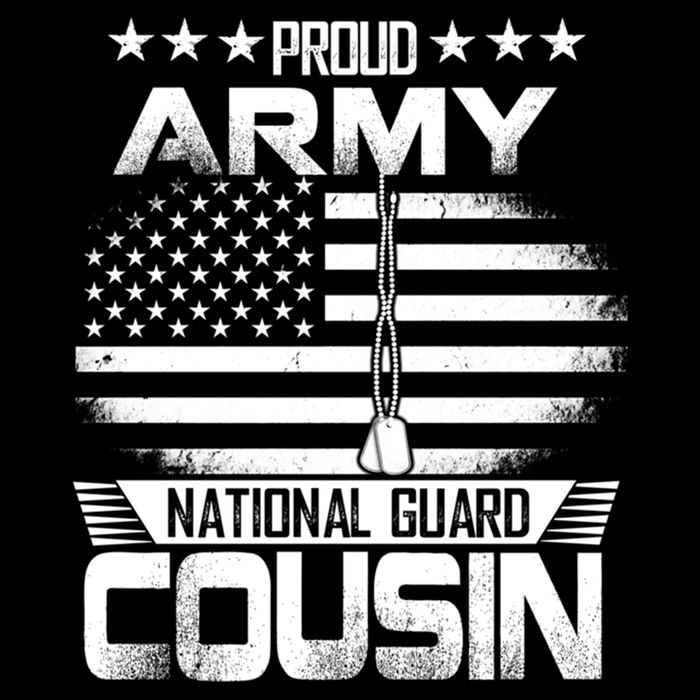 Proud National Guard Veteran Cousin With Us Flag Patrioitc Gift Backpack