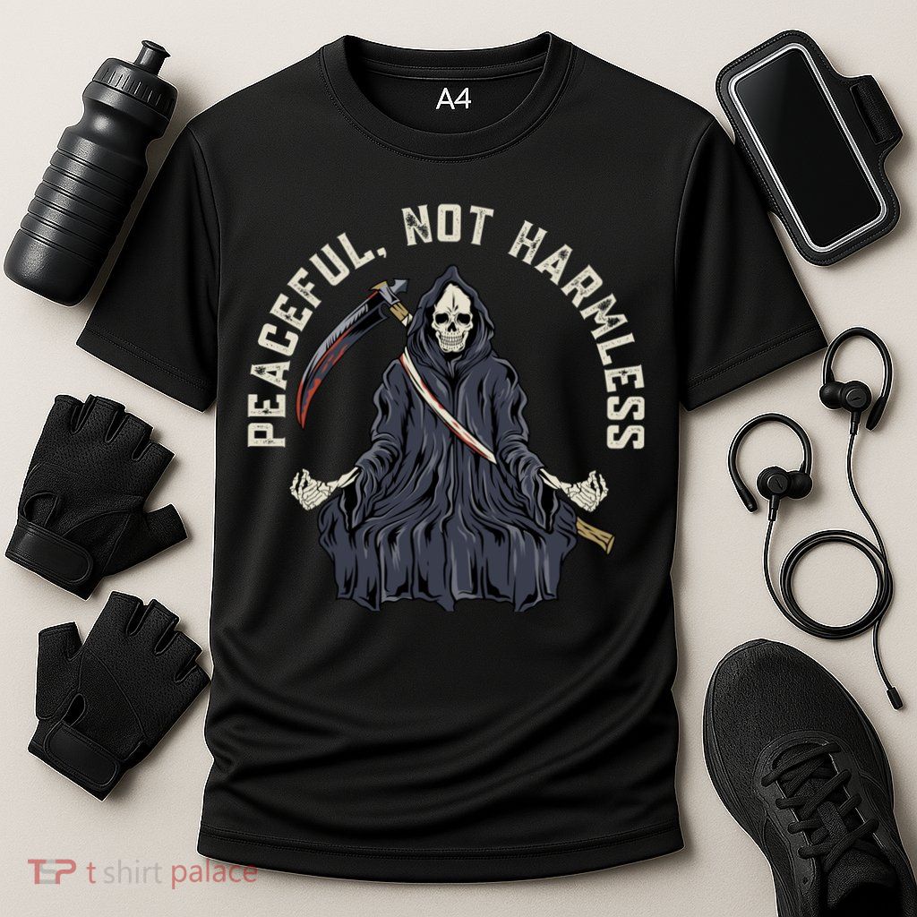 Peaceful, Not Harmless Peaceful Not Harmless Performance Shirt