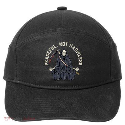 Peaceful, Not Harmless Peaceful Not Harmless 7-Panel Snapback Hat