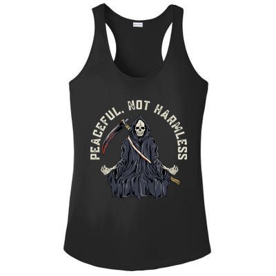 Peaceful, Not Harmless Peaceful Not Harmless Ladies PosiCharge Competitor Racerback Tank