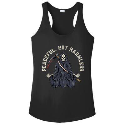 Peaceful, Not Harmless Peaceful Not Harmless Ladies PosiCharge Competitor Racerback Tank