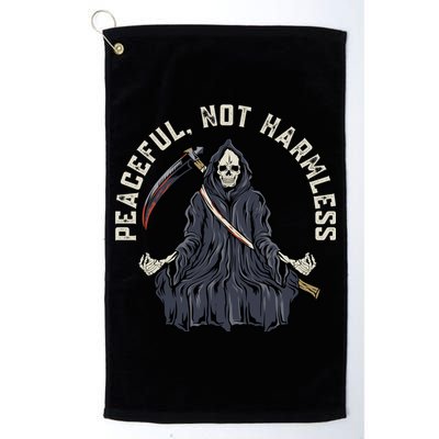 Peaceful, Not Harmless Peaceful Not Harmless Golf Towel
