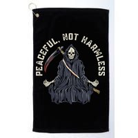 Peaceful, Not Harmless Peaceful Not Harmless Golf Towel