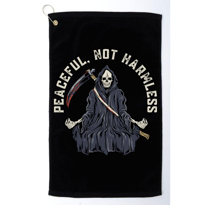 Peaceful, Not Harmless Peaceful Not Harmless Golf Towel