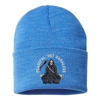 Peaceful, Not Harmless Peaceful Not Harmless Sustainable Knit Beanie