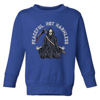 Peaceful, Not Harmless Peaceful Not Harmless Toddler Sweatshirt