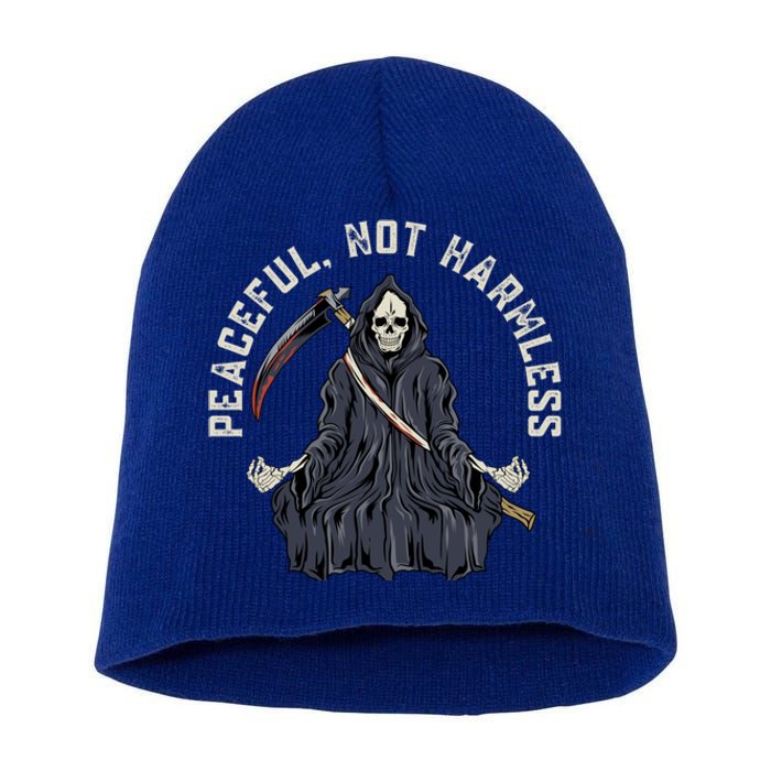 Peaceful, Not Harmless Peaceful Not Harmless Short Acrylic Beanie