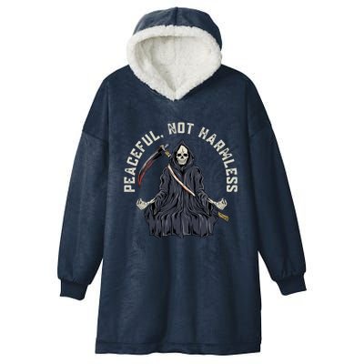 Peaceful, Not Harmless Peaceful Not Harmless Hooded Wearable Blanket