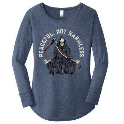 Peaceful, Not Harmless Peaceful Not Harmless Women's Perfect Tri Tunic Long Sleeve Shirt