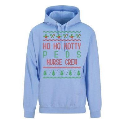 Pediatric Nursing Ho Ho Hotty Prn Nurse Crew Gift Unisex Surf Hoodie