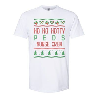 Pediatric Nursing Ho Ho Hotty Prn Nurse Crew Gift Softstyle CVC T-Shirt