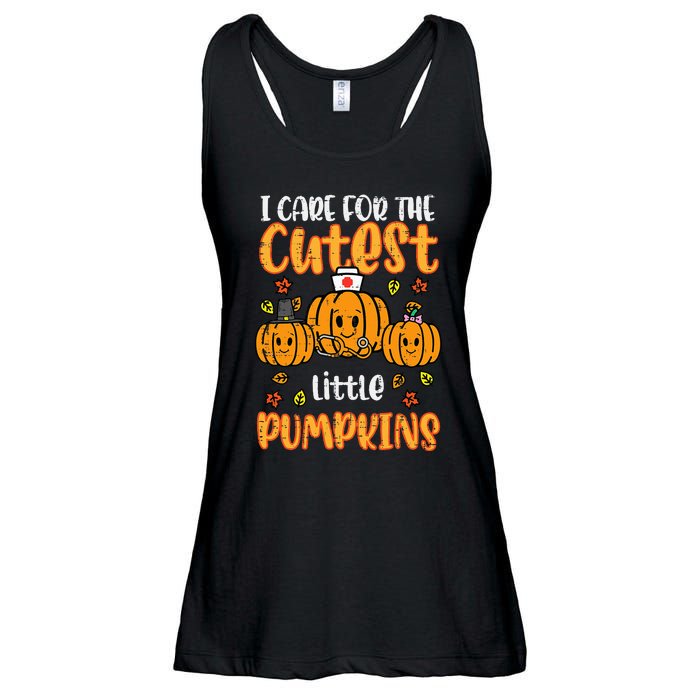 Pumpkins Nurse Halloween Scrub Top Fall Thanksgiving Women Ladies Essential Flowy Tank