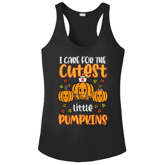 Pumpkins Nurse Halloween Scrub Top Fall Thanksgiving Women Ladies PosiCharge Competitor Racerback Tank