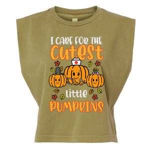 Pumpkins Nurse Halloween Scrub Top Fall Thanksgiving Women Garment-Dyed Women's Muscle Tee