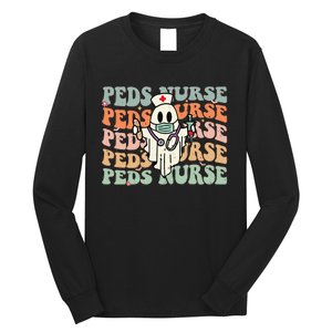 Pediatric Nurse Halloween Pediatric Nursing Funny Peds Nurse Long Sleeve Shirt