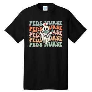 Pediatric Nurse Halloween Pediatric Nursing Funny Peds Nurse Tall T-Shirt