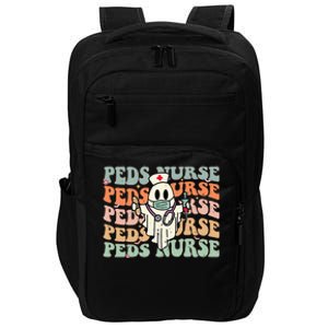 Pediatric Nurse Halloween Pediatric Nursing Funny Peds Nurse Impact Tech Backpack