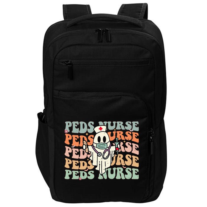 Pediatric Nurse Halloween Pediatric Nursing Funny Peds Nurse Impact Tech Backpack