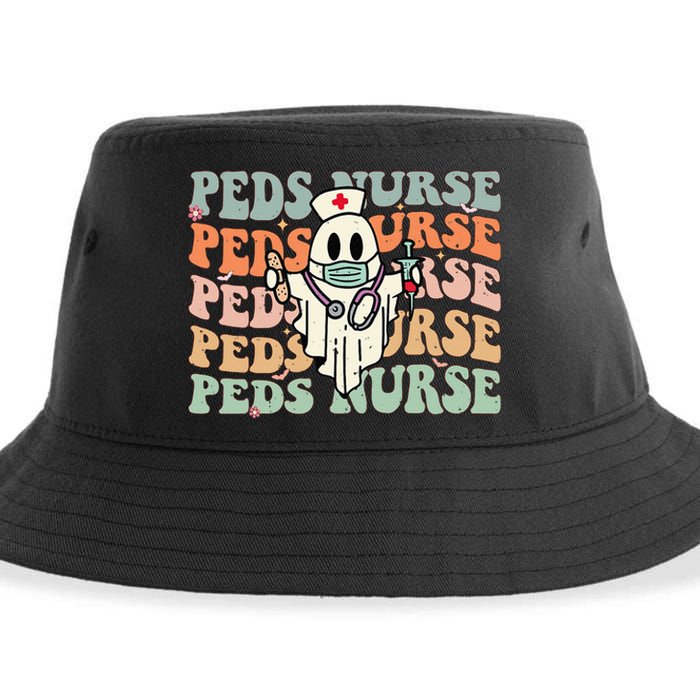 Pediatric Nurse Halloween Pediatric Nursing Funny Peds Nurse Sustainable Bucket Hat