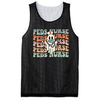 Pediatric Nurse Halloween Pediatric Nursing Funny Peds Nurse Mesh Reversible Basketball Jersey Tank