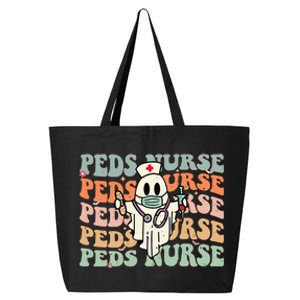 Pediatric Nurse Halloween Pediatric Nursing Funny Peds Nurse 25L Jumbo Tote