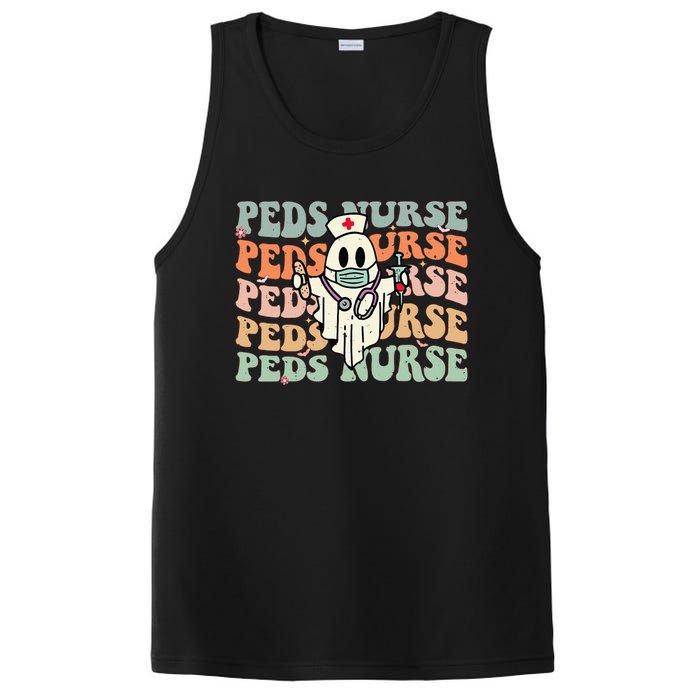 Pediatric Nurse Halloween Pediatric Nursing Funny Peds Nurse PosiCharge Competitor Tank