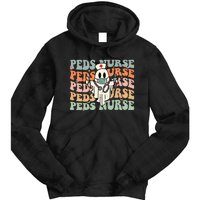 Pediatric Nurse Halloween Pediatric Nursing Funny Peds Nurse Tie Dye Hoodie