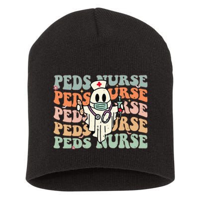 Pediatric Nurse Halloween Pediatric Nursing Funny Peds Nurse Short Acrylic Beanie