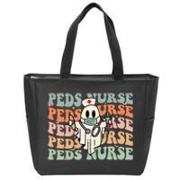 Pediatric Nurse Halloween Pediatric Nursing Funny Peds Nurse Zip Tote Bag