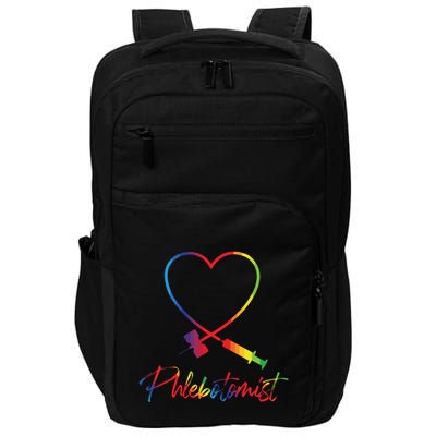 Phlebotomist Needle Heart Healthcare Worker Phlebotomy Impact Tech Backpack