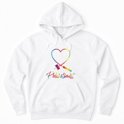Phlebotomist Needle Heart Healthcare Worker Phlebotomy Hoodie