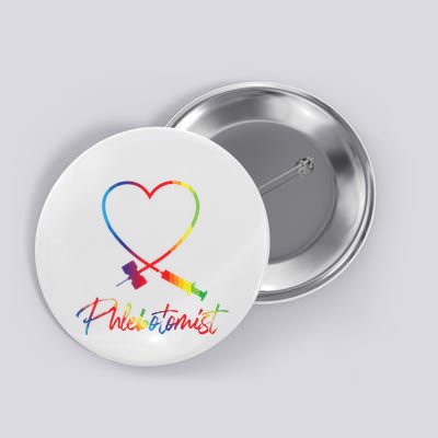 Phlebotomist Needle Heart Healthcare Worker Phlebotomy Button