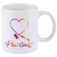 Phlebotomist Needle Heart Healthcare Worker Phlebotomy 11oz C Handle Ceramic Mug