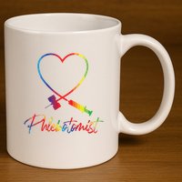 Phlebotomist Needle Heart Healthcare Worker Phlebotomy 11oz C Handle Ceramic Mug