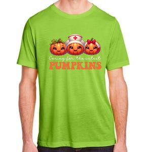 Pumpkins Nurse Halloween Scrub Top Fall Thanksgiving Cool Gift Adult ChromaSoft Performance T-Shirt