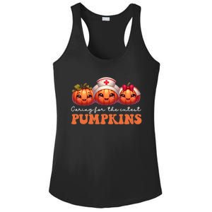 Pumpkins Nurse Halloween Scrub Top Fall Thanksgiving Cool Gift Ladies PosiCharge Competitor Racerback Tank