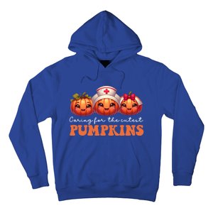 Pumpkins Nurse Halloween Scrub Top Fall Thanksgiving Cool Gift Hoodie