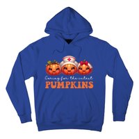 Pumpkins Nurse Halloween Scrub Top Fall Thanksgiving Cool Gift Hoodie